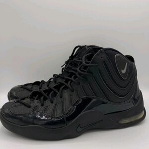 Nike Air Bakin' Shoes Mens Size 12 Triple Black 2014 316383-020 Sneakers